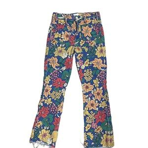MOTHER Colorful Floral Pants